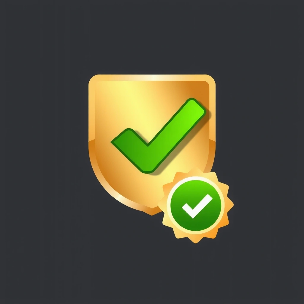 Ikona certyfikatu, symbolizująca profesjonalizm i akredytację.